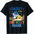 thumbnail image 1 of Funny Daddy Of The Birthday Family Shark Kids Birthday T-Shirt Unisex S-5XL Hot Trending Shirt, Vintage Birthday Gift, 1 of 3