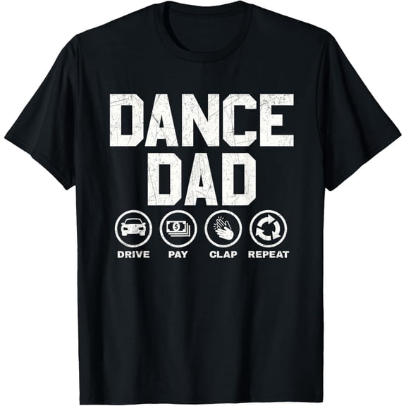 Funny Dance Dad Proud Dancer Dancing Father Men T-Shirt Tops Tee