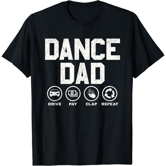Funny Dance Dad Shirt Proud Dancer Dancing Father Men Tees T-Shirt
