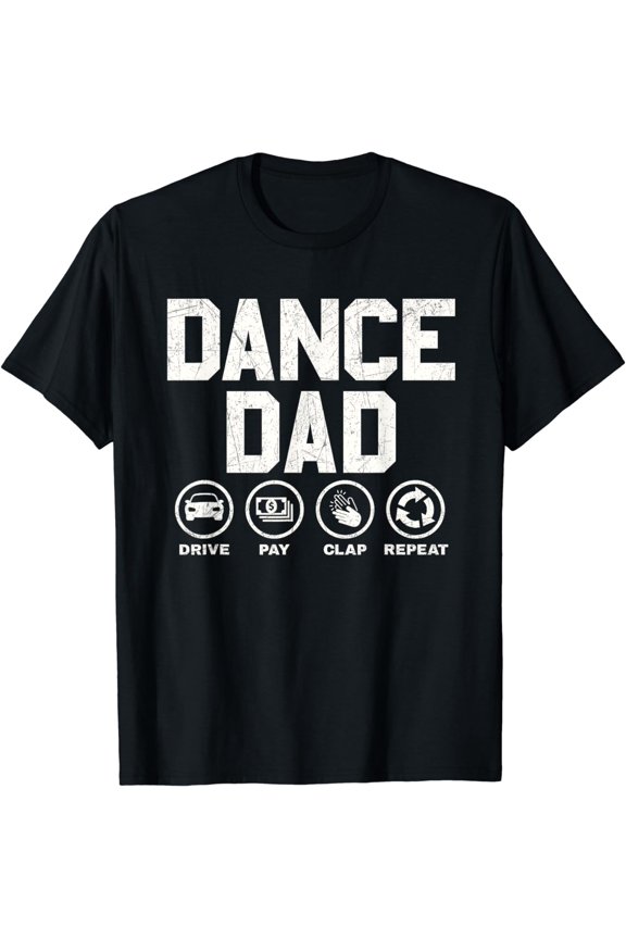 Funny Dance Dad Shirt Proud Dancer Dancing Father Men Tees T-Shirt