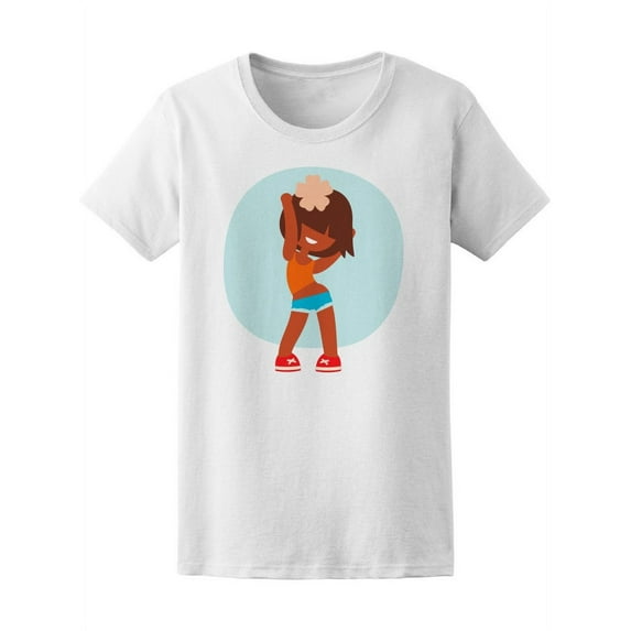 Funny Dancing Beautiful Girl Tee Women's -Image by Shutterstock