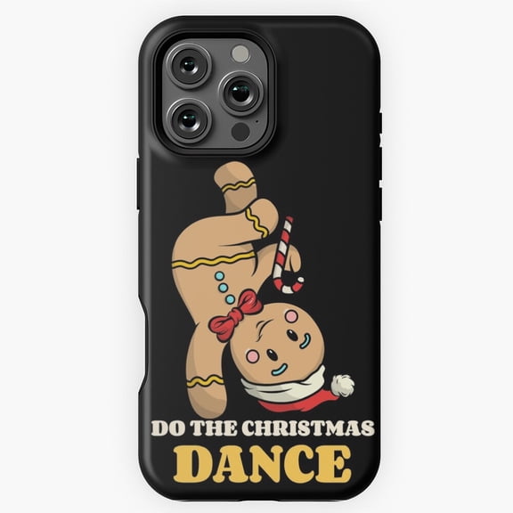 Funny Dancing Gingerbread Man Phone Case for iPhone 11 12 13 14 15 16 17 Pro Max