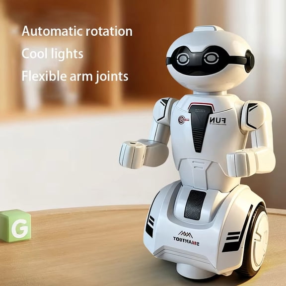 Funny Dancing Robot, 360 Space Rotating Flashing Music Robot, Interactive Toys, Birthday Gifts