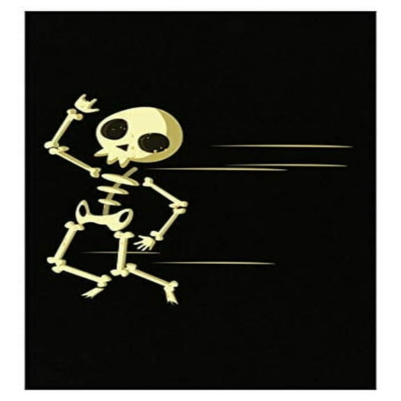 Funny Dancing Skeleton Poster - 13x19 - Wall Decor for Home or Office Gift