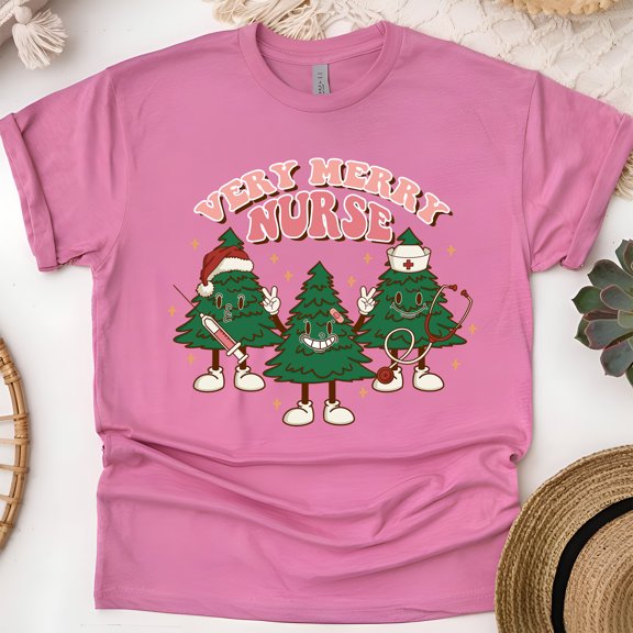 Funny Dancing Tree Graphic T-Shirt for Men and Women, Unisex Casual Tee, Heliconia, Size XL