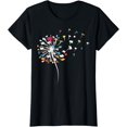 thumbnail image 1 of Funny Dandelion Books Gift For Reading Lover Women Girls T-Shirt, 1 of 3