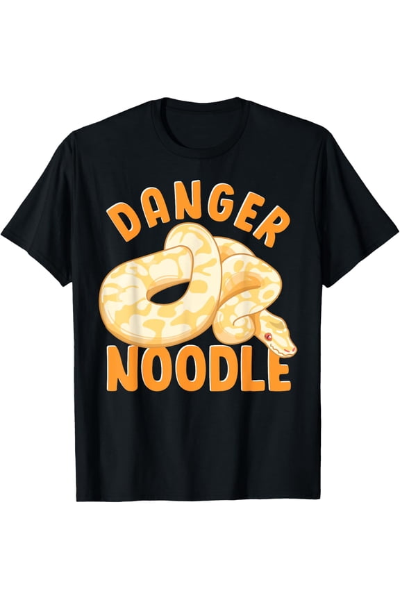 Funny Danger Noodle Snake Boys Snakes Meme Snek Ball Python T-Shirt