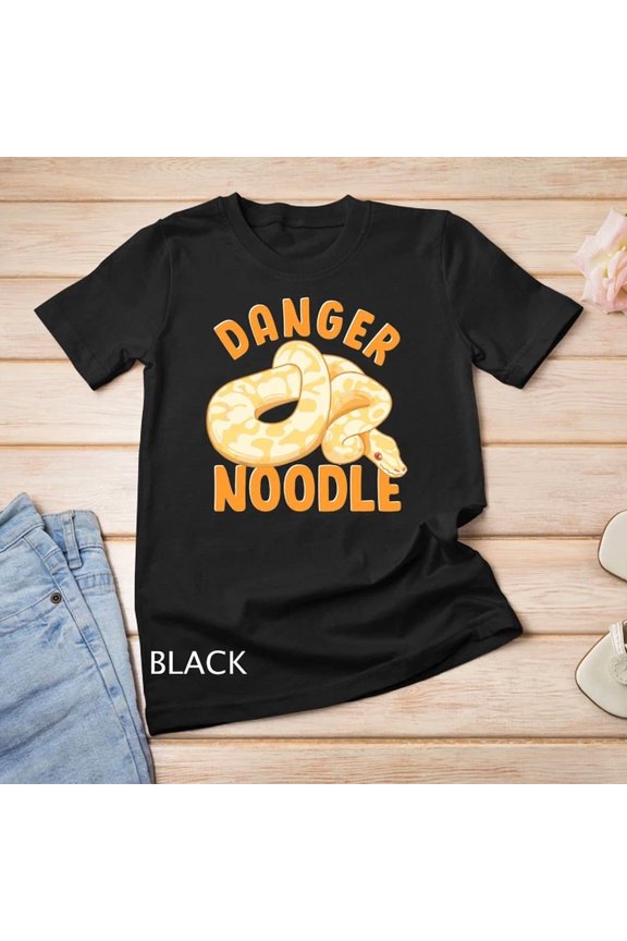 Funny Danger Noodle Snake Gift Snakes Meme Snek Ball Python Unisex T-Shirt