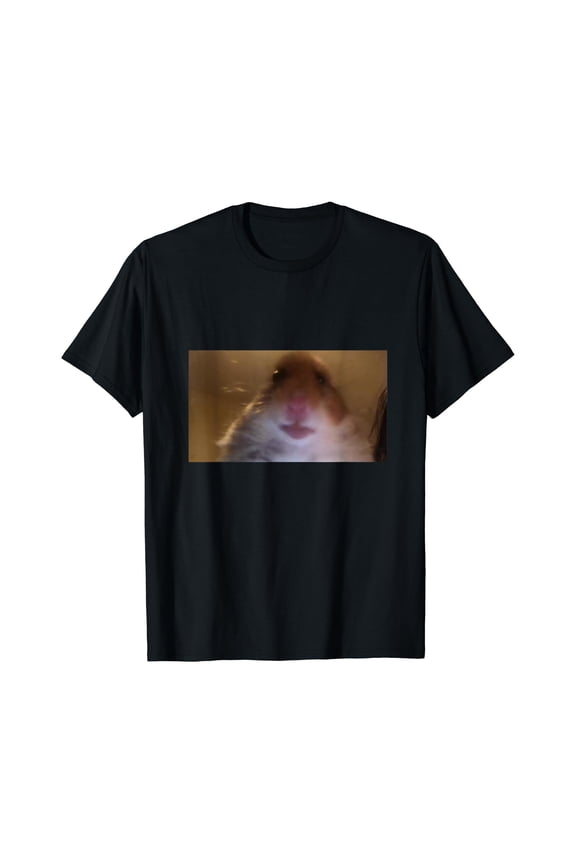Funny Dank Meme Hamster Staring Front Camera Internet Gift T-Shirt, Unisex T-Shirt