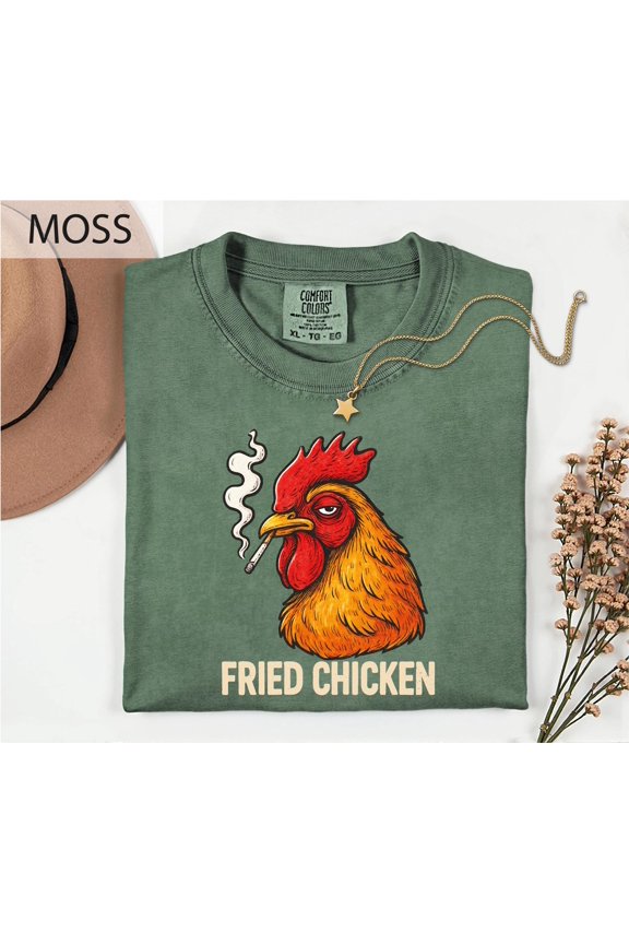 Funny Dark Humor Chicken Graphic TShirt Fried Chicken Shirt Sarcastic Meme Tee Chicken Mem