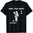 thumbnail image 1 of Funny Darts Shirt, Teammate Carrying Friend T-Shirt, 1 of 3