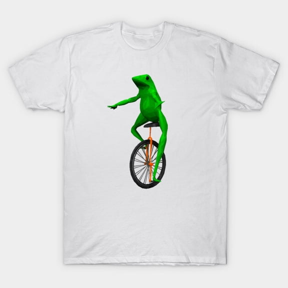 Funny Dat Boi Frog On Unicycle Retro Internet Meme Graphic G5176 Unisex T-Shirt, Up to Size 5XL