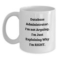 thumbnail image 1 of Funny Database Administrator Gifts from Friends to Database Administrator White Coffee Mug for Christmas, 1 of 4