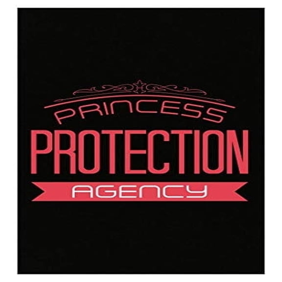Funny Daughter Princess Protection Agency Poster - Wall Decor for Kids' Room Gift