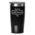 thumbnail image 1 of Funny Daughter-in-law Gifts, My Dear Daughter-in-law, Always Remember How Much I Love You., 20oz and 30oz Black Tumbler for Graduation, 1 of 4