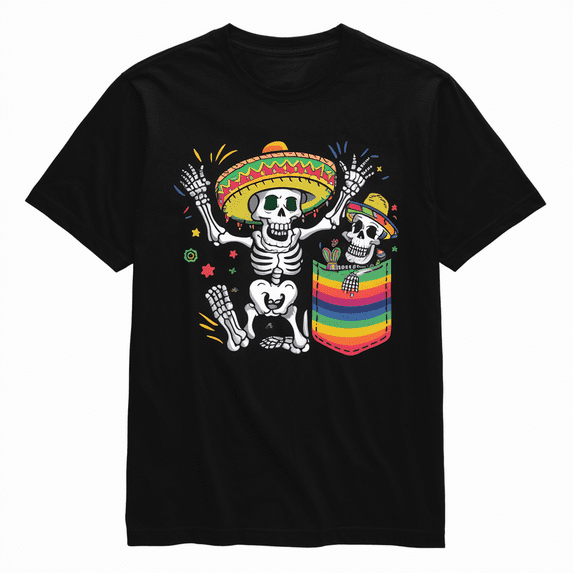 Funny Day Of The Dead Mexican T-Shirt