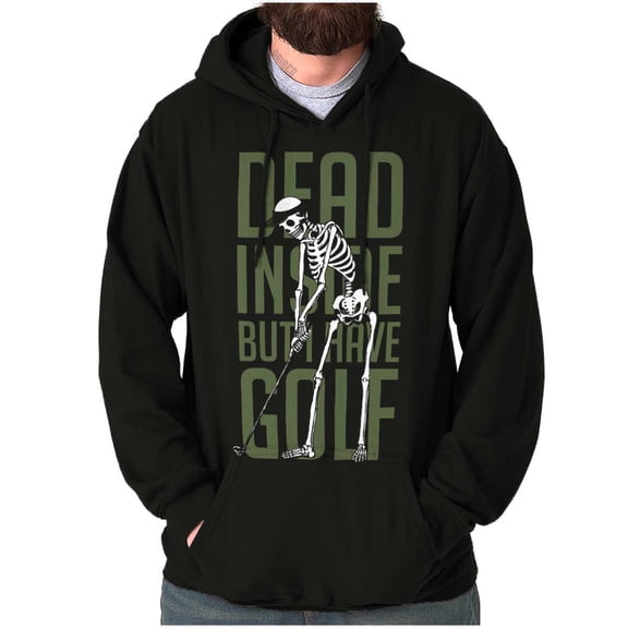 Funny Dead Inside But I Have Golf Hoodie Hooded Sweatshirt Men Brisco Brands X