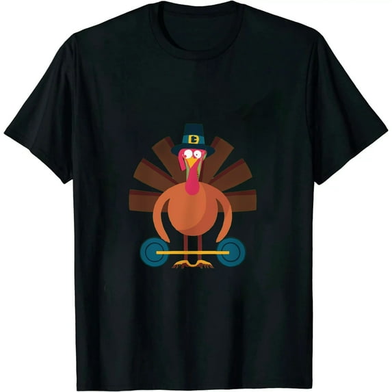Funny Deadlifting Turkey Thanksgiving Leg Day Deadlift T-Shirt
