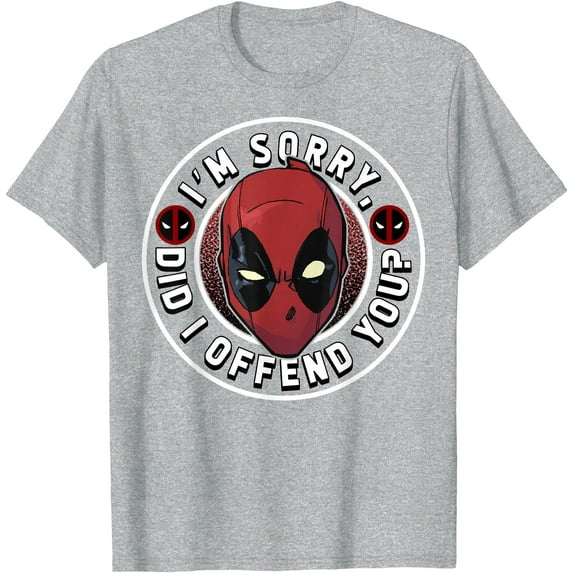 Funny Deadpool I'm Sorry DTG Print Unisex T-Shirt,Sport Grey Color,Size 2XL