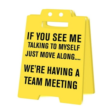 Funny Decor Sign Acrylic Desk Arrangement Clearance, Cute Cubicle Decorations, Small Sarcastic Sign for Bosses, Coworkers, The Office Gag Gifts, Funny Office Desk Accessories for Women Men (01-D)
