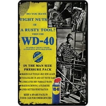 Funny Decorations For Man Cave Garage Wall, Vintage Tin Sign Do You Have Tight Nuts, Retro Metal Decor, Metal Post 12 * 8 Inches