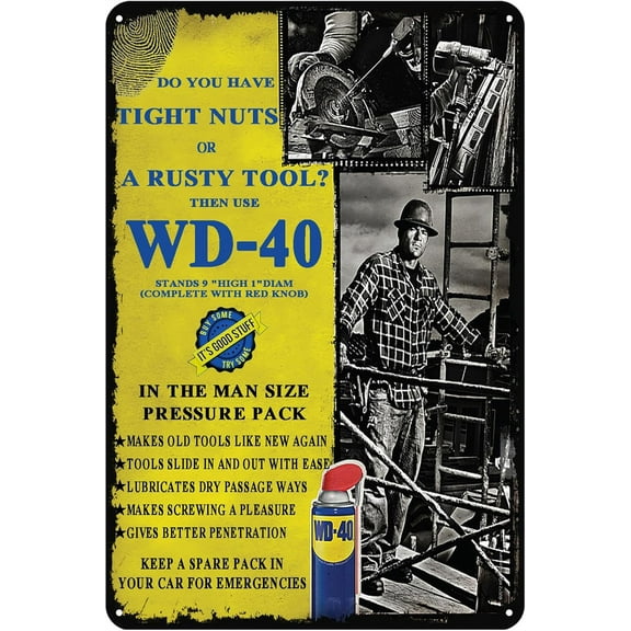 Funny Decorations For Man Cave Garage Wall, Vintage Tin Sign Do You Have Tight Nuts, Retro Metal Decor, Metal Post 12 * 8 Inches