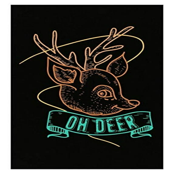 Funny Deer Poster - 13x19 - Wildlife Wall Decor Gift