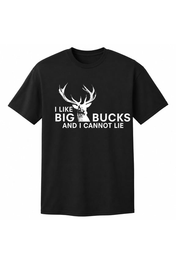 Funny Deer Hunting Graphic T-Shirt for Men, Big Buck Humor Tee