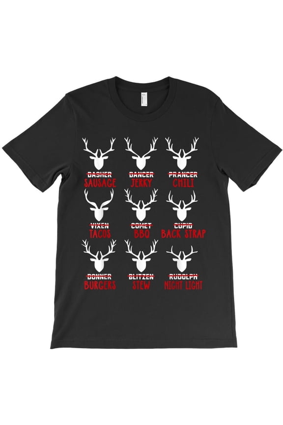 Funny Deer Hunting Hunters All Of St. Nick's Reindeer Holiday Graphic H7875 Unisex T-Shirt, Up to 5XL Available