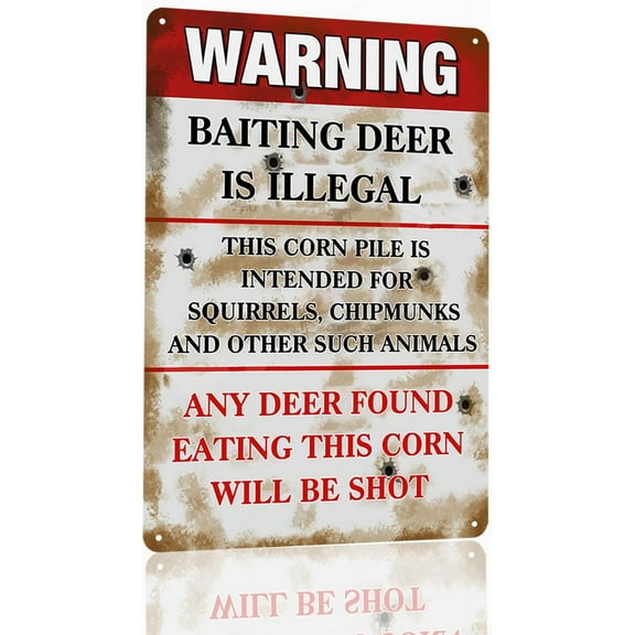Funny Deer Metal Retro Sign - Man Cave Gifts