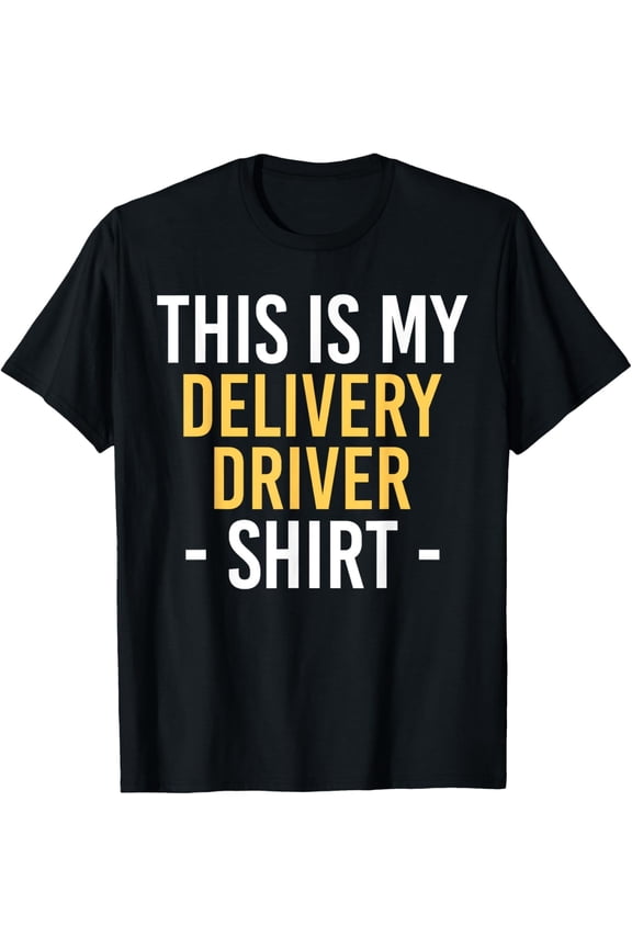 Funny Delivery Driver Shirt Professional Courier Workwear Gift for Men Women Retro Style Graphic Tee