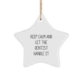 thumbnail image 1 of Funny Dentist Gifts from Friends - Keep Calm And Let The Dentist Handle It Star Ornament, Unique Christmas Unique Gifts for Dentist, 1 of 4