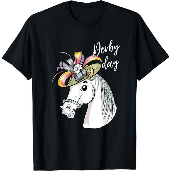 Funny Derby Day 2024 Fascinator Hat Horse racing lover T-Shirt