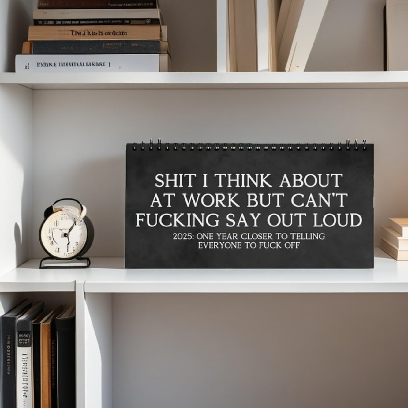 Funny Desk Calendar 2025 with Hilarious Office Work Humor Swear Quotes ...