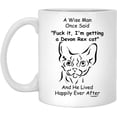 thumbnail image 1 of Funny Devon Rex Cat Gifts For Men A Wise Man Once Said Christmas 2022 Gifts White Coffee Mug White 11oz, 1 of 5