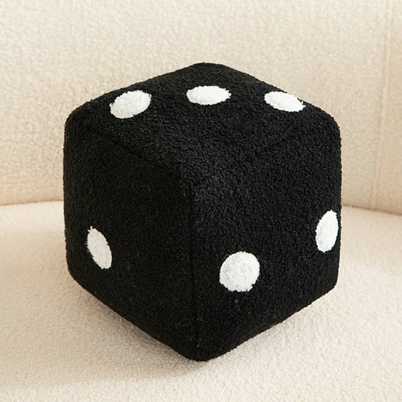 Funny Dice Pillow Soft Toy Cubic Cube Pendant Doll Stuffed Sofa Back Cushion Home