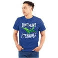 thumbnail image 1 of Funny Dino Puns Are Pterrible Joke Plus Size Crewneck Graphic Tee Shirt Brisco Brands 2X, 1 of 5