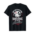 thumbnail image 1 of Funny Dinosaur Graphic T-Shirt - Dont Mess With Nanasaurus You'll Get Jurasskicked Design, 1 of 5