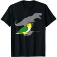 thumbnail image 1 of Funny Dinosaur Parrot, Birb memes, Black headed caique T-rex T-Shirt, 1 of 5