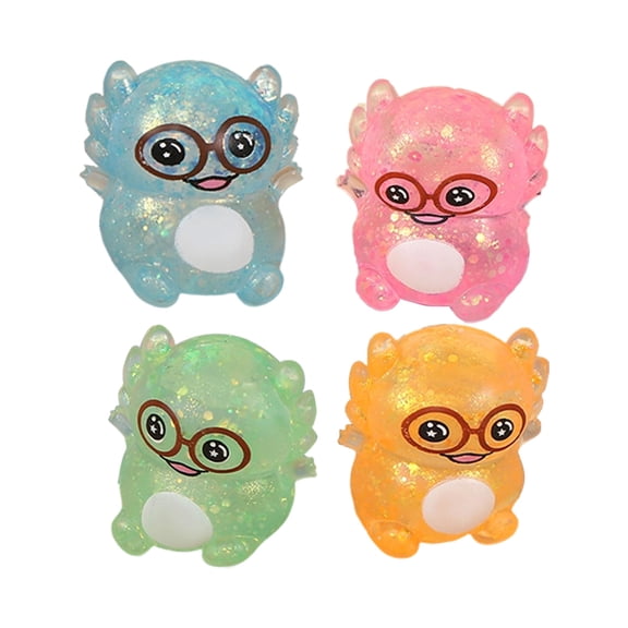 Funny Dinosaur Squishy Fidget Toys for Adults Soft Silicone Sensory Gadget Realistic Cartoon Glasses Office Desk Accessory Slow Rising Tactile Tool 1 Pack