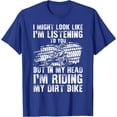thumbnail image 1 of Funny Dirt Bike Art Dirtbike Motorcycle Riding Softstyle Unisex T-Shirt,Royal Blue Color,Size 3XL, 1 of 5