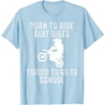 thumbnail image 1 of Funny Dirt Bike Art Motocross Rider Softstyle Unisex T-Shirt,Light Blue Color,Size YM, 1 of 5