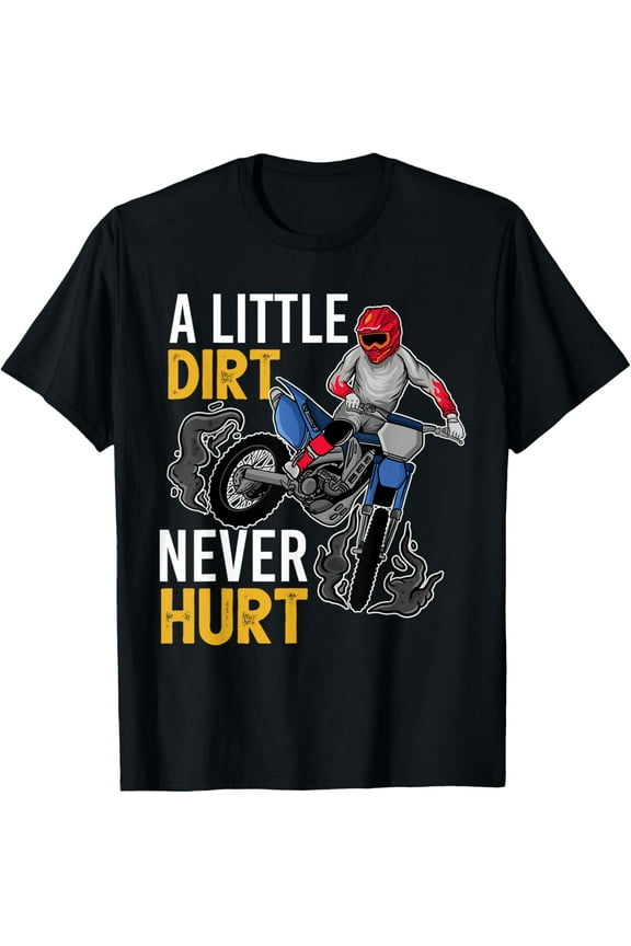 Funny Dirt Bike Design For Kids Boys Girls Motorbike Racing T-Shirt