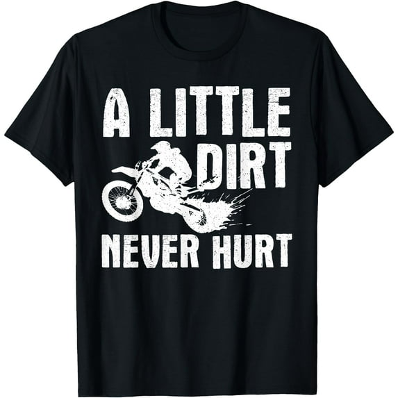 Funny Dirt Bike Motocross Dirtbike Lover Softstyle Unisex T-Shirt,Black Color,Size M