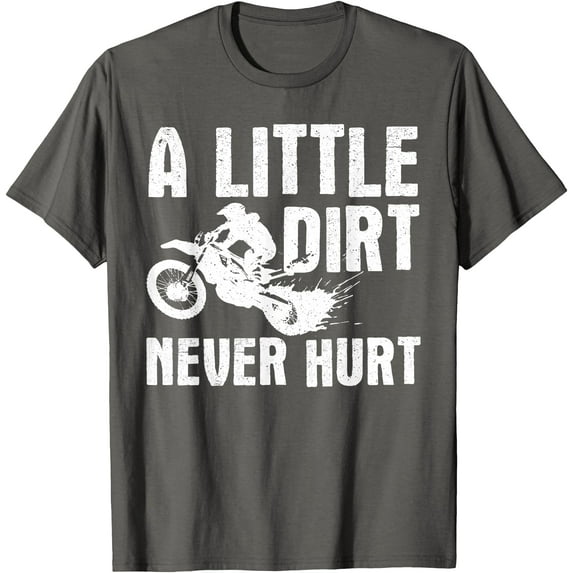 Funny Dirt Bike Motocross Dirtbike Lover Softstyle Unisex T-Shirt,Charcoal Color,Size YS