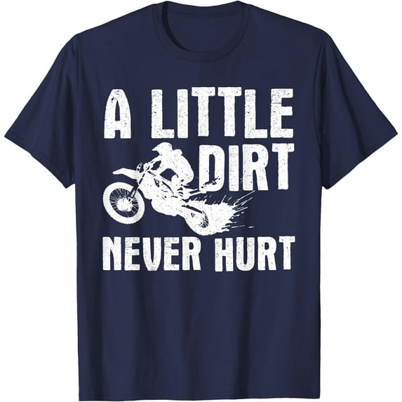Funny Dirt Bike Motocross Dirtbike Lover Softstyle Unisex T-Shirt,Navy Color,Size 5XL
