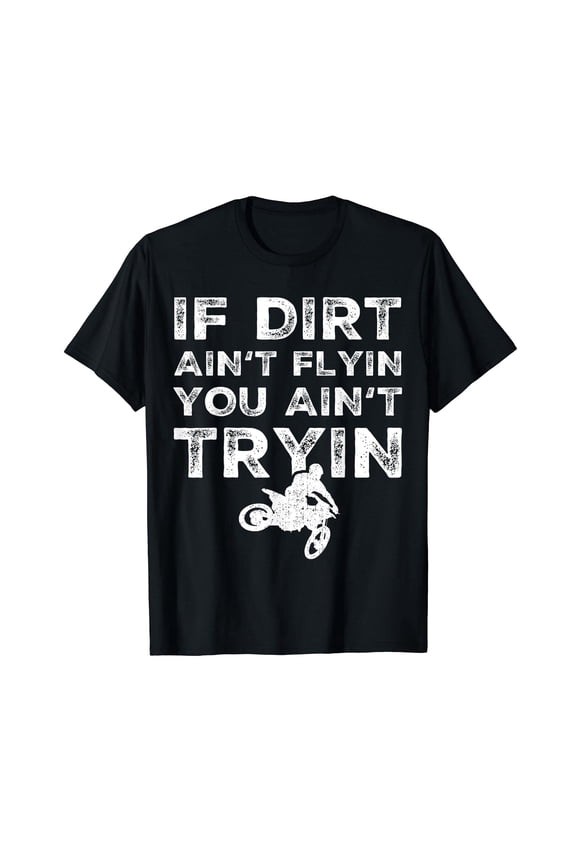 Funny Dirt Bike Riding - MX Motocross Rider Supercross T-Shirt Black Tee