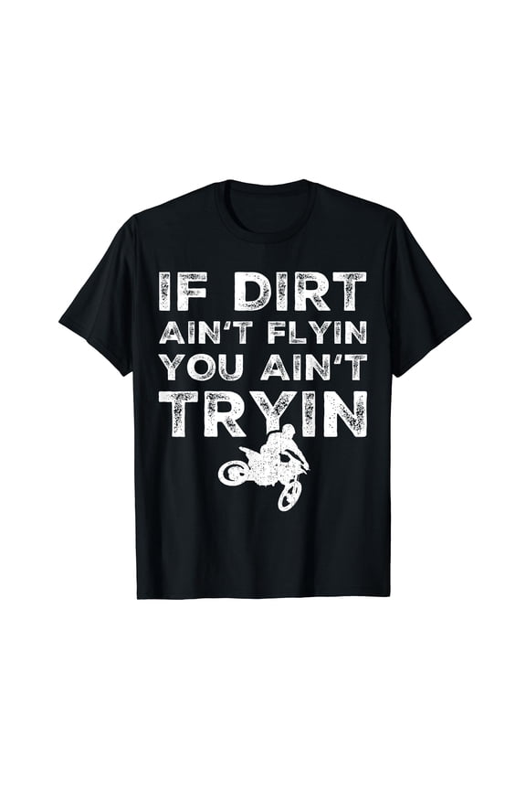 Funny Dirt Bike Riding - MX Motocross Rider Supercross T-Shirt Black Tee