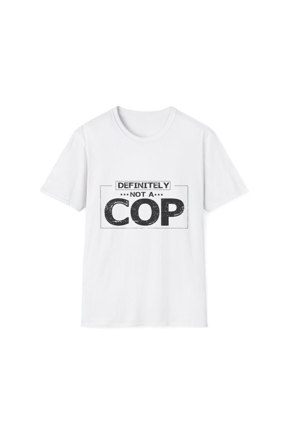 Funny Disguised Inspector Detectives Quote Men Women  Vintage Undercover Informants Sayings  Unisex Softstyle T-Shirt