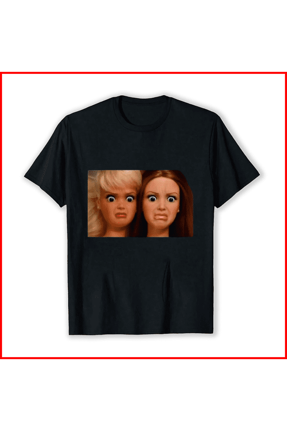 Funny Disgusting Doll Face Meme Hilarious Sarcastic Graphic Apparel Unisex T-Shirt, up to Size 5XL